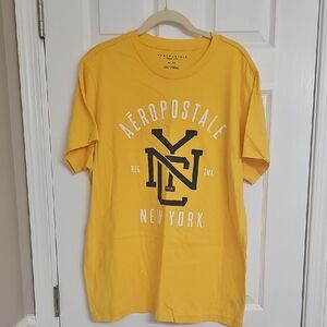 Aeropostale Yellow Graphic Tee Men's